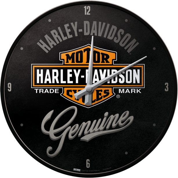 Harley-Davidson® Wall Clock-H-D Genuine