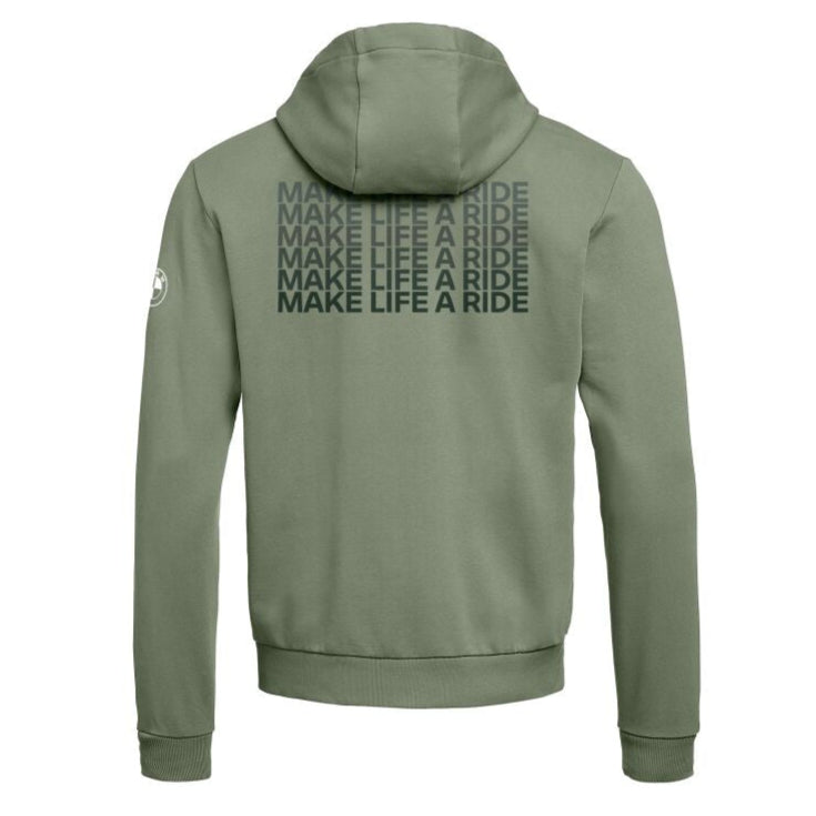 BMW Motorrad “Make Life a Ride” Zip Hoodie - Khaki