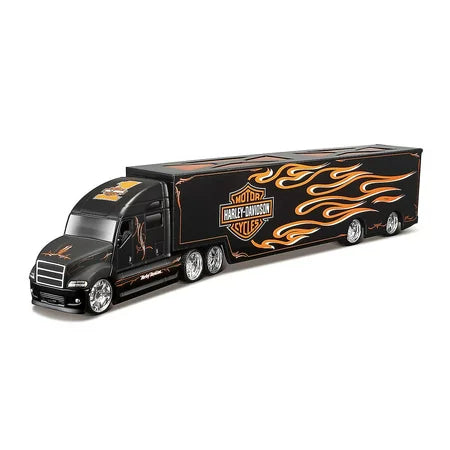 Harley-Davidson® Hauler Model Black/Flame Scale 1:64 Lorry