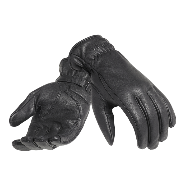 Triumph Vance Leather Gloves Black