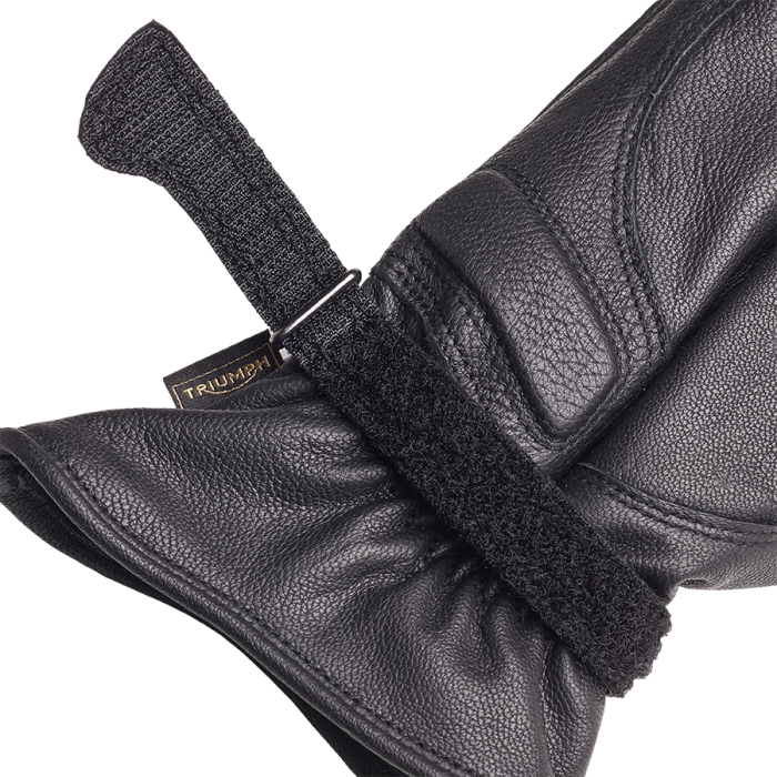 Triumph Vance Leather Gloves Black
