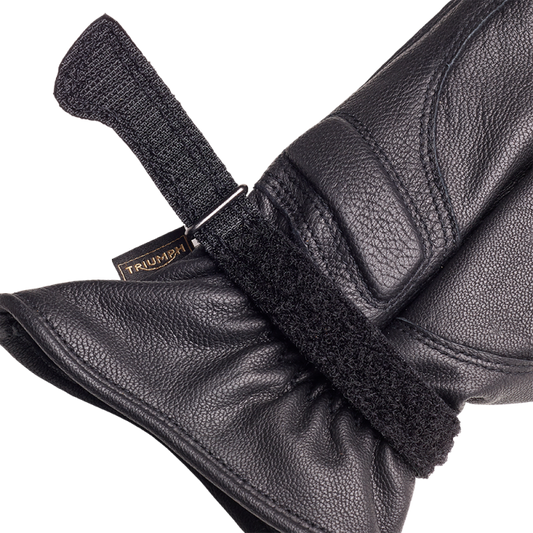 Triumph Vance Leather Gloves Black