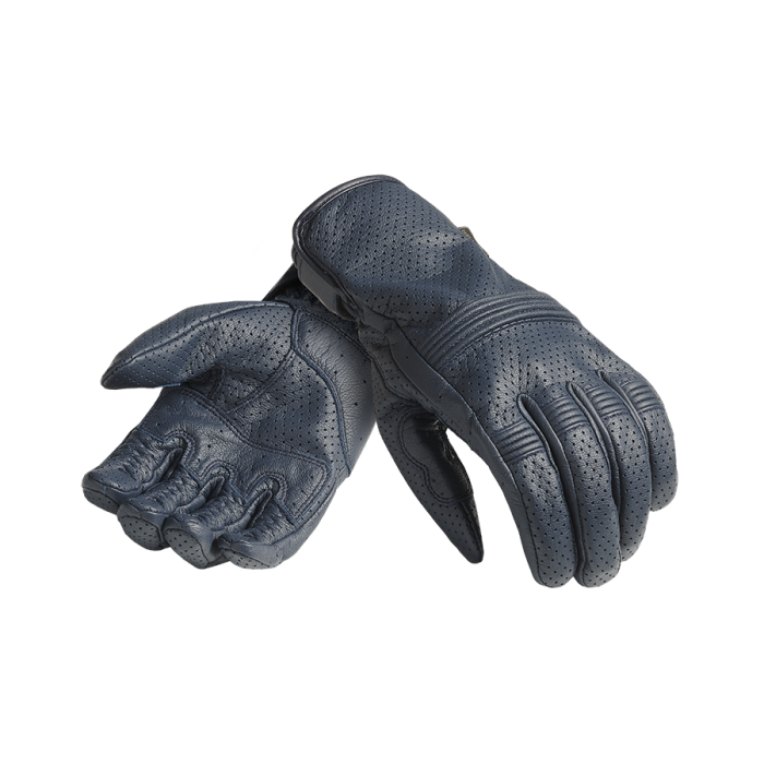 Triumph Cali Perforated Leather Gloves Blue