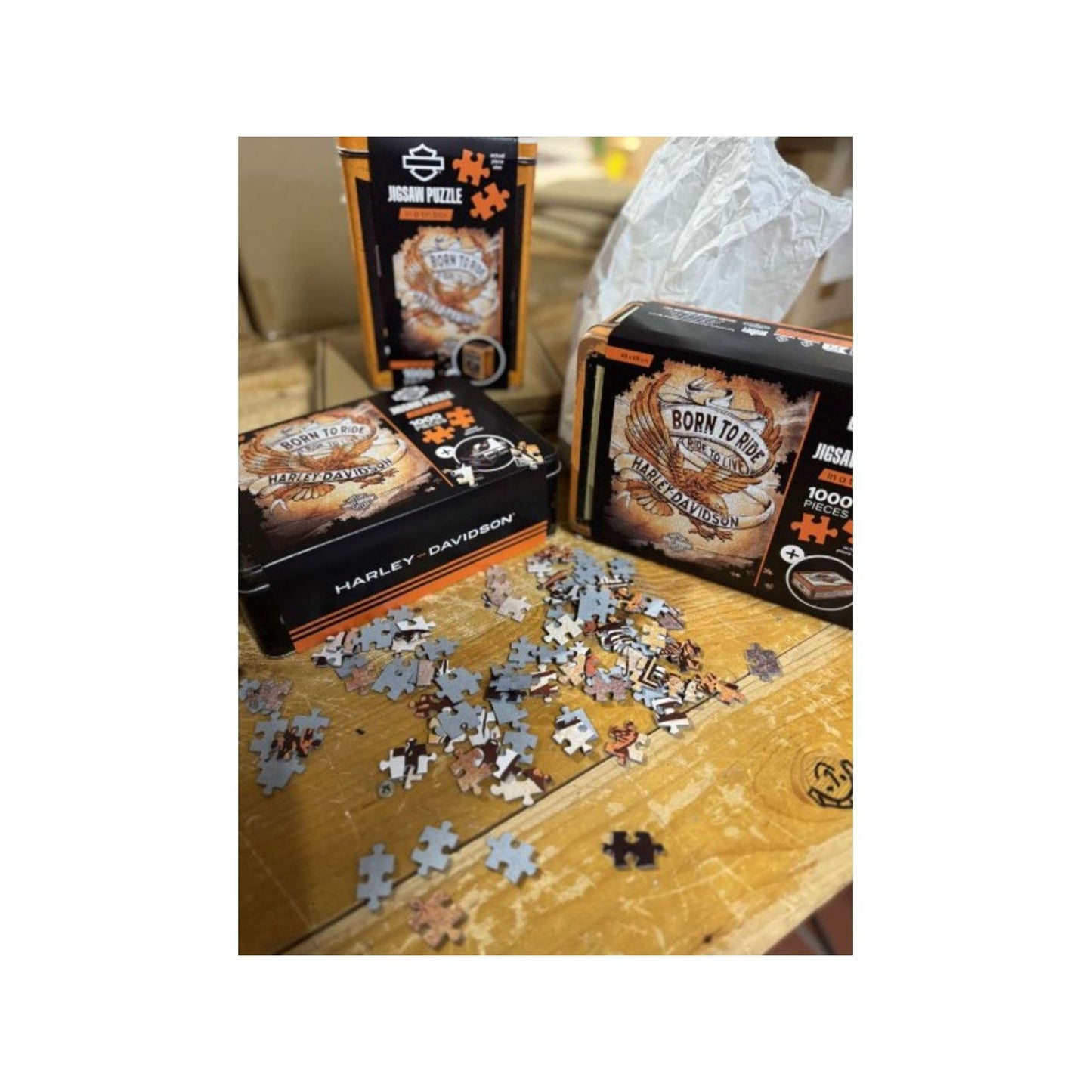 Harley-Davidson® Limited Edition Puzzle IN tin box-Flat Black