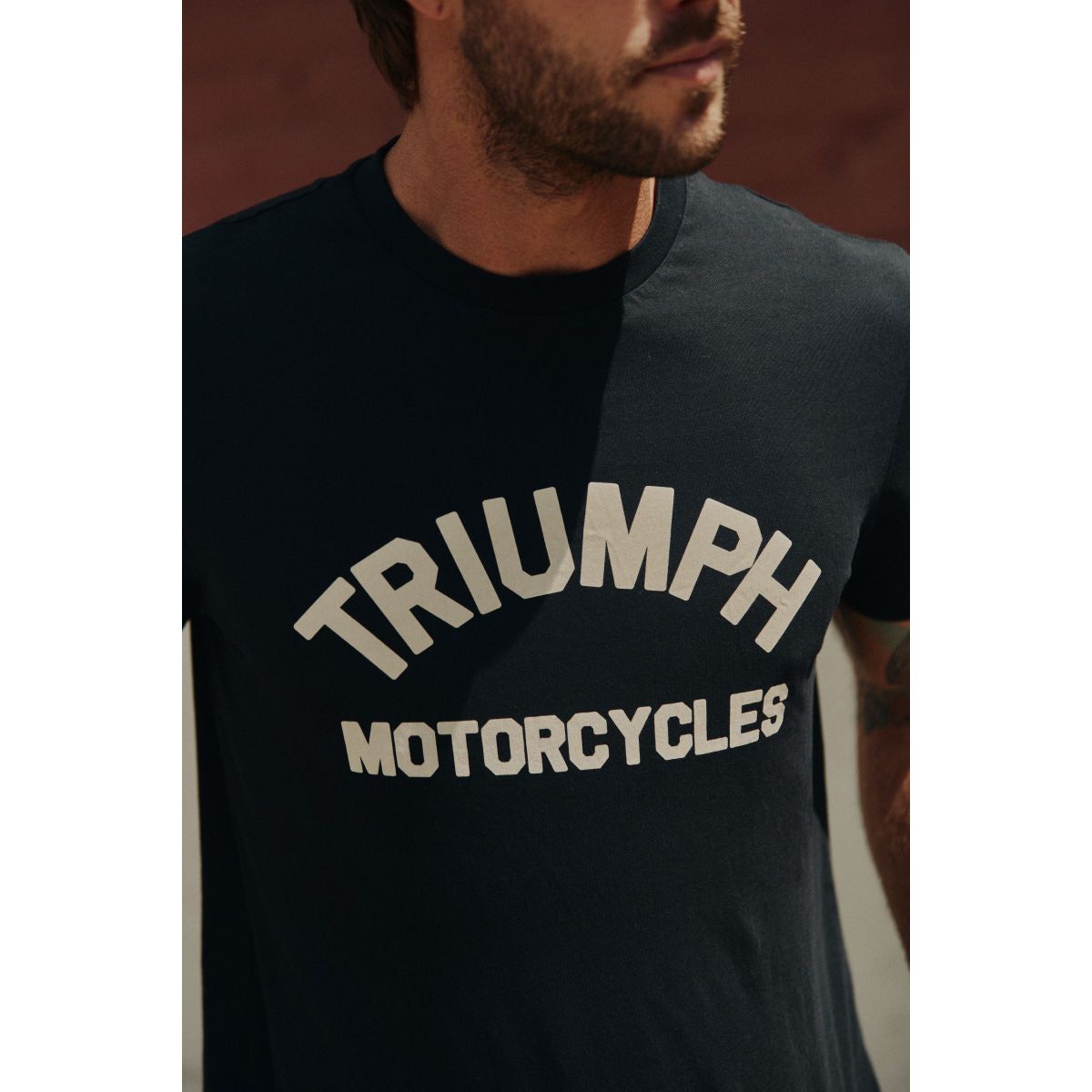 Triumph Burnham Arch Logo T-Shirt Jet Black