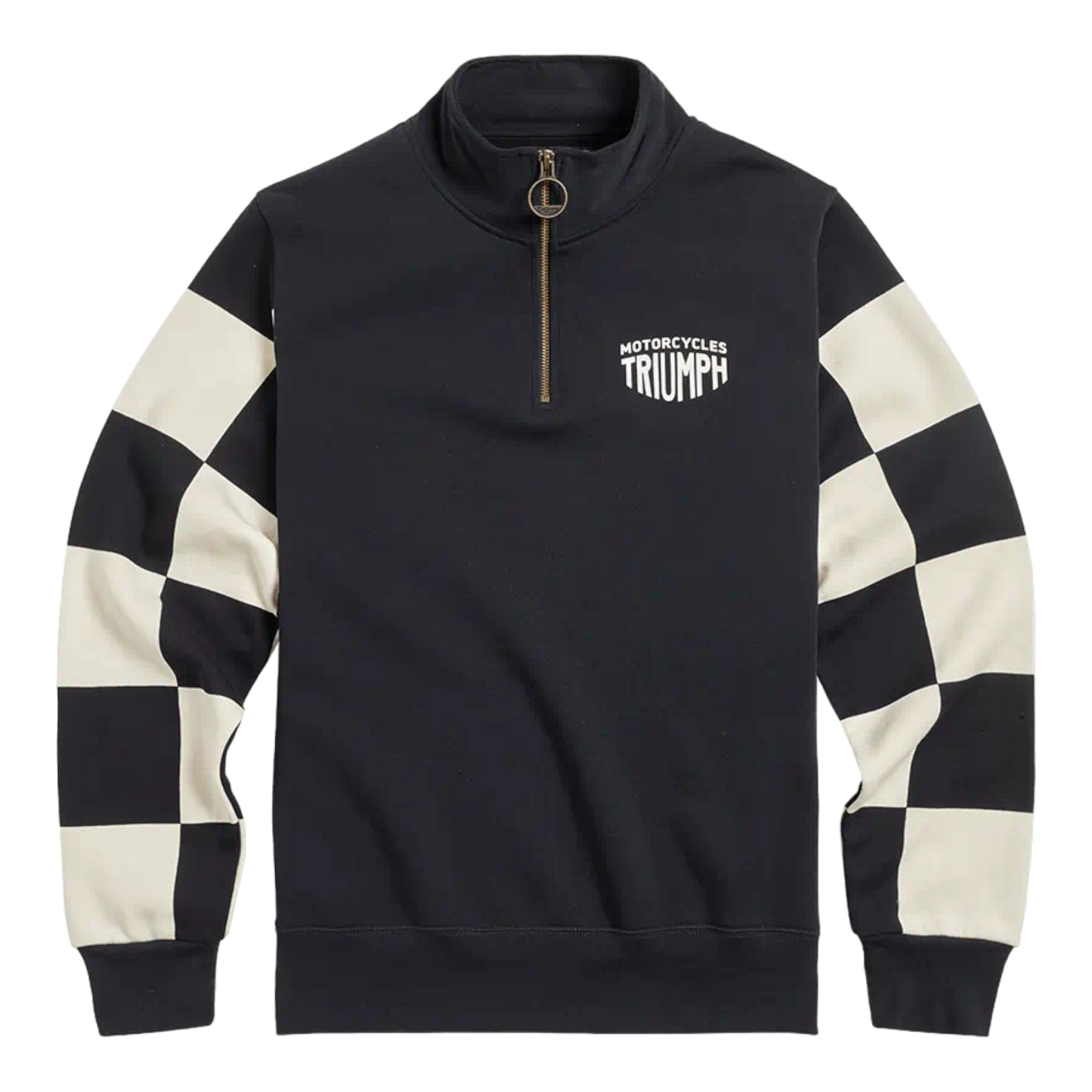 Triumph Prewitt Quarter Zip Sweat - Black/Bone
