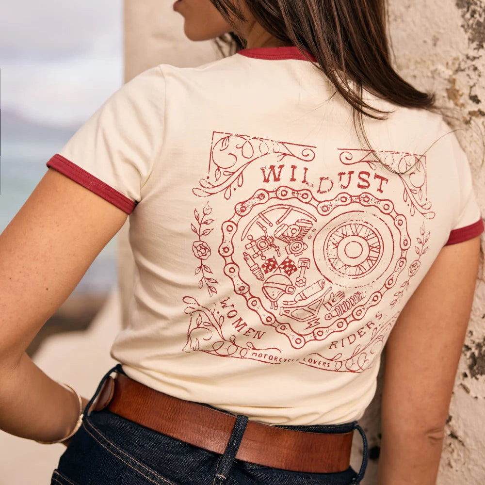 Wildust Sisters Ringer Shirt - Heart Ride