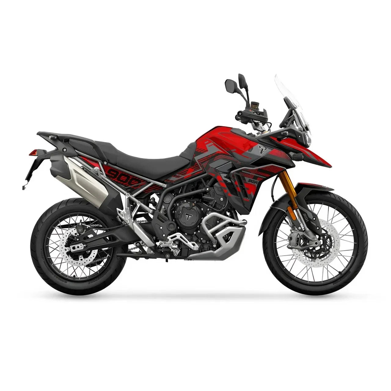 STRIKER Triumph Tiger 900 Full Graphics Kit - Red/Black TR0645FR