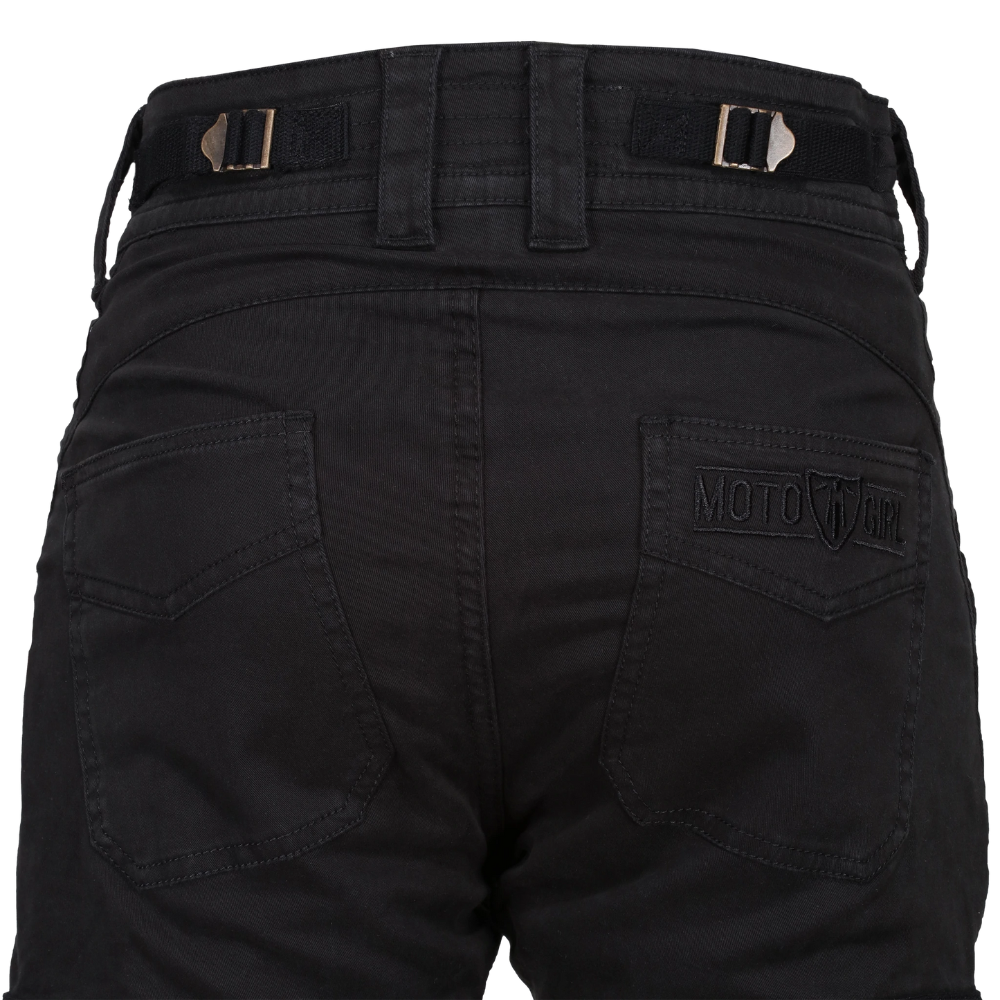 Motogirl® Lara Cargo Black Trousers