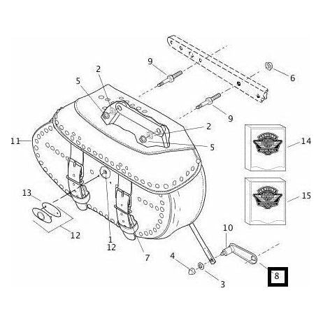 Harley-Davidson® Support Assembly, Lower/Front, Saddlebag
