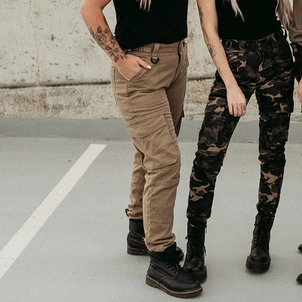 Motogirl® Lara Cargo Camo Trousers
