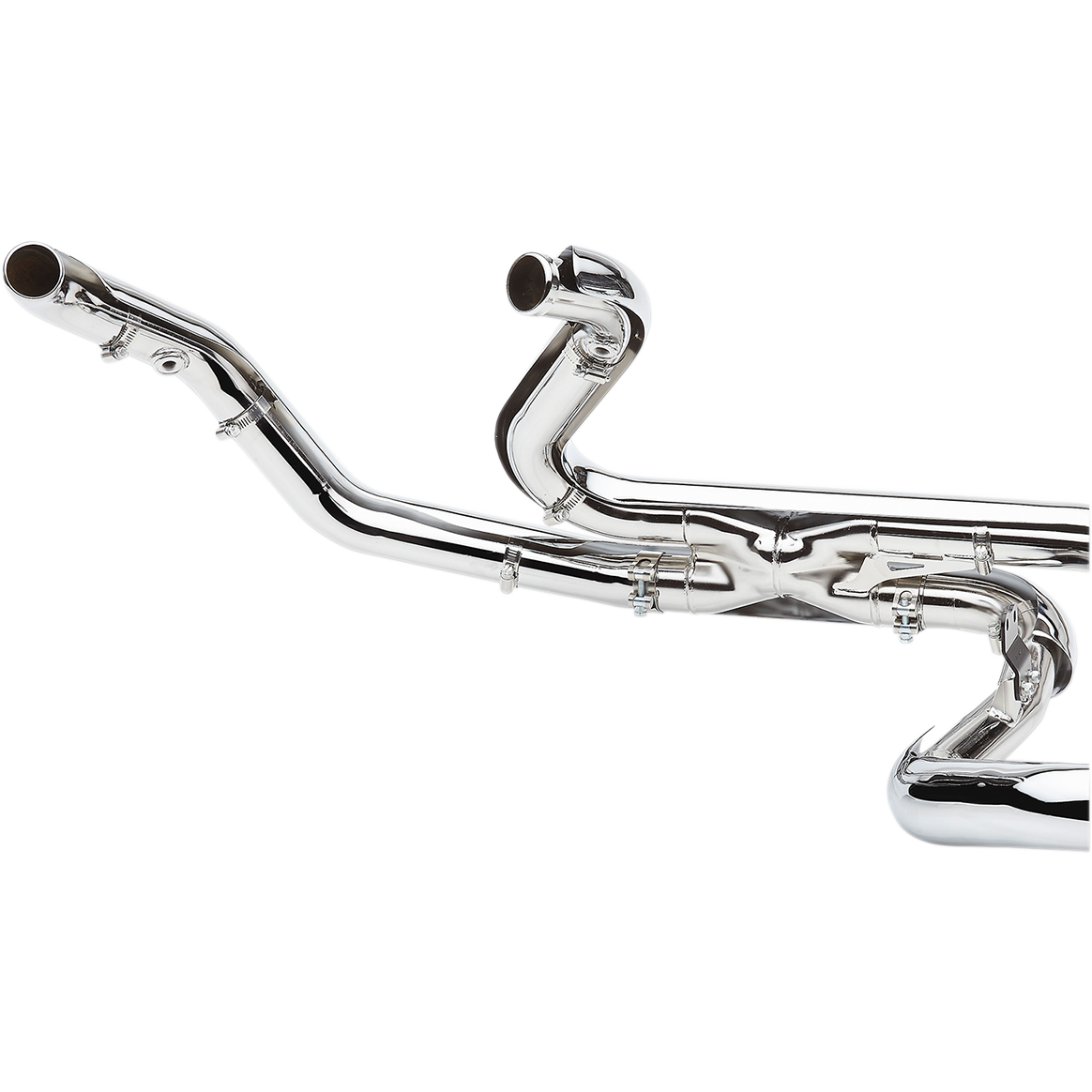 Cobra Pro Chamber Headpipes - Chrome
