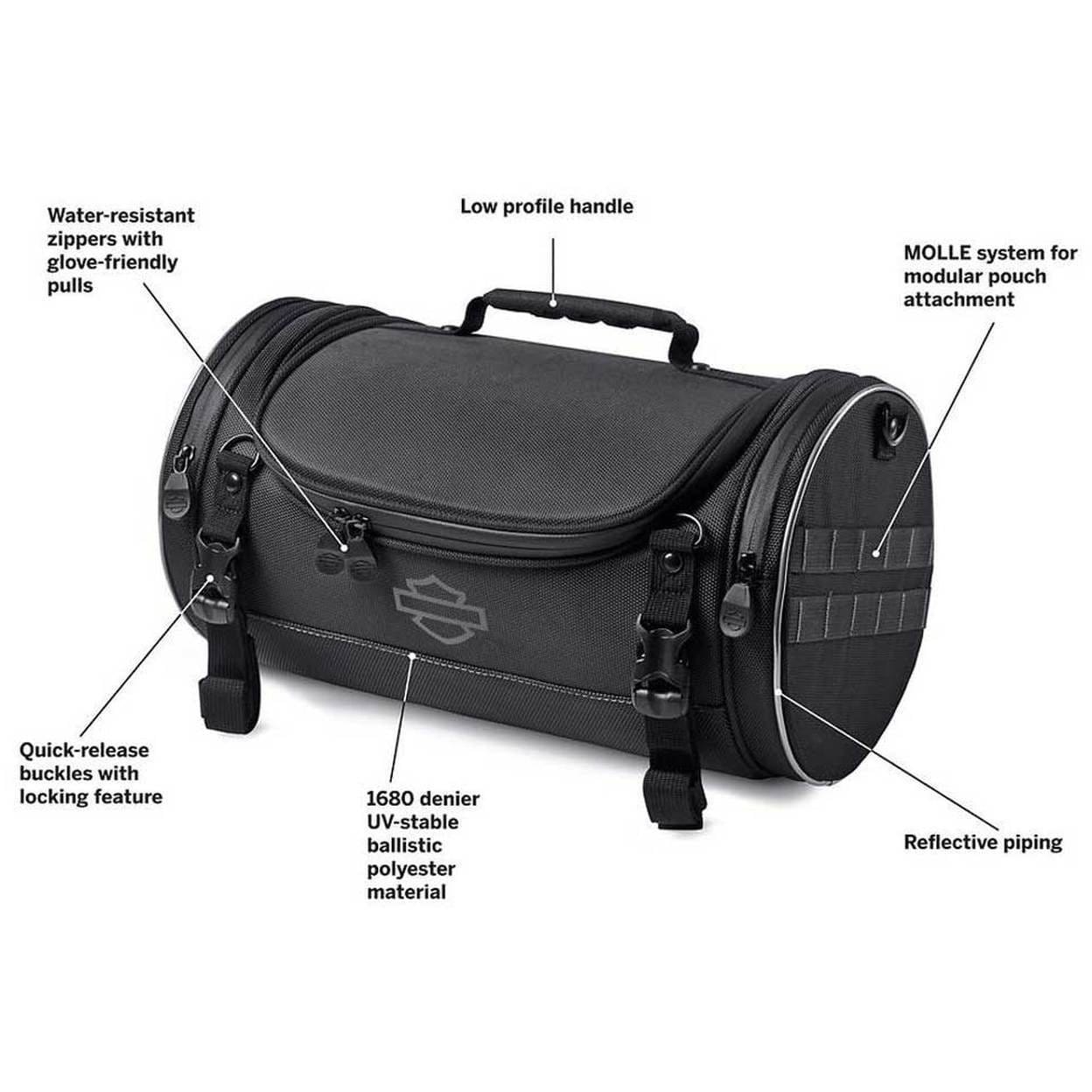 Harley-Davidson® Onyx Premium Luggage Day Bag - Universal Fit - Black