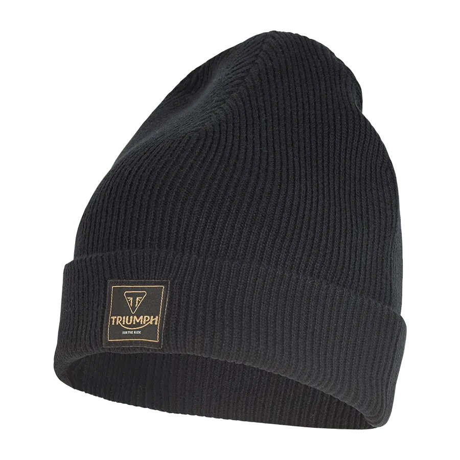 Triumph Polar Knitted Beanie in Black