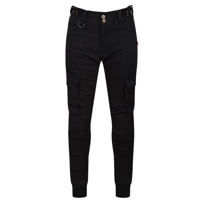 Motogirl® Lara Cargo Black Trousers