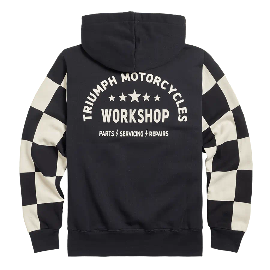 Triumph Haytham Checkerboard Hoodie - Black & White