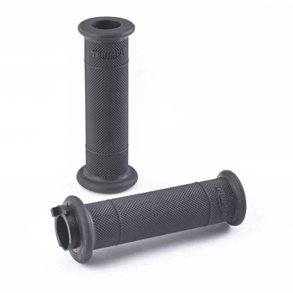 Triumph Accessories Triumph Handlebar Grips - Diamond Knurl - Black - 22mm
