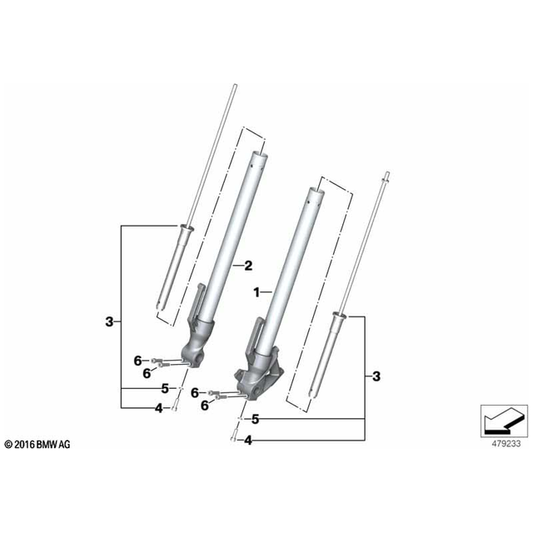 BMW Motorrad G310R 2017-2024 Damper Unit