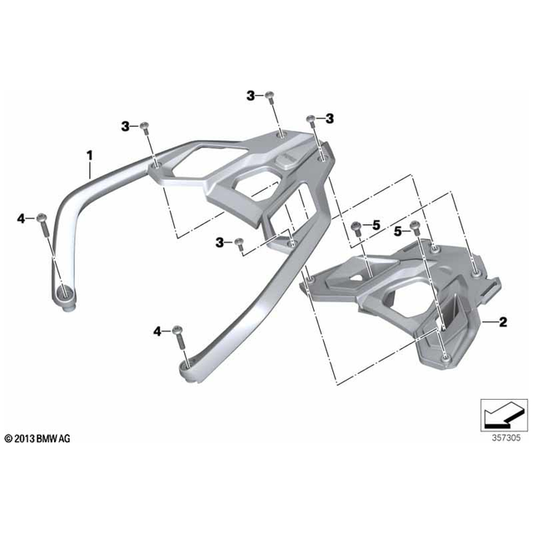 R1250GS 2019-2023 Rear Handle - 46548403994