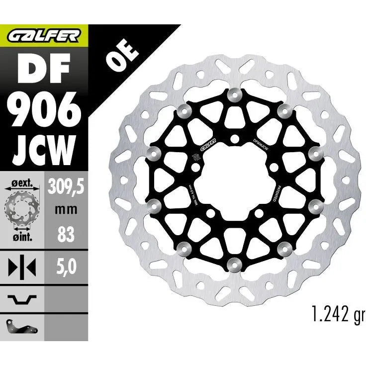 Galfer BRAKE ROTOR FLOATECH WAVE (DF906JCW) X1