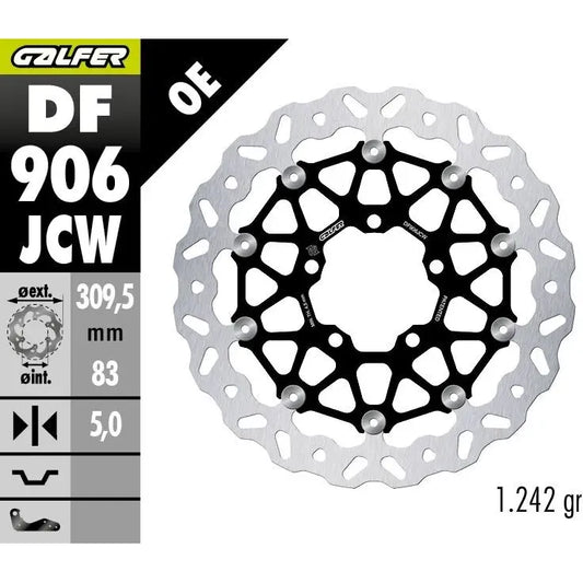Galfer BRAKE ROTOR FLOATECH WAVE (DF906JCW) X1