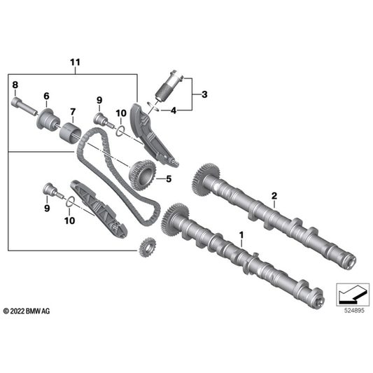 BMW Motorrad S1000R/XR Inlet Camshaft