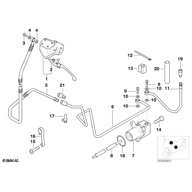 BMW Motorrad Flexible Clutch Line, Top