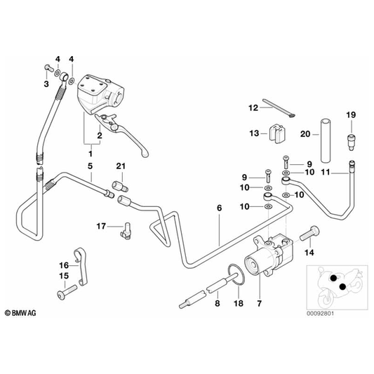 BMW Motorrad Flexible Clutch Line, Bottom