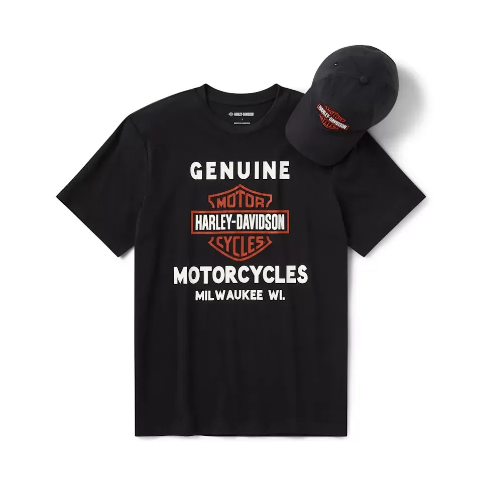 Harley-Davidson® Men's Bar & Shield Hat & Tee Gift Set