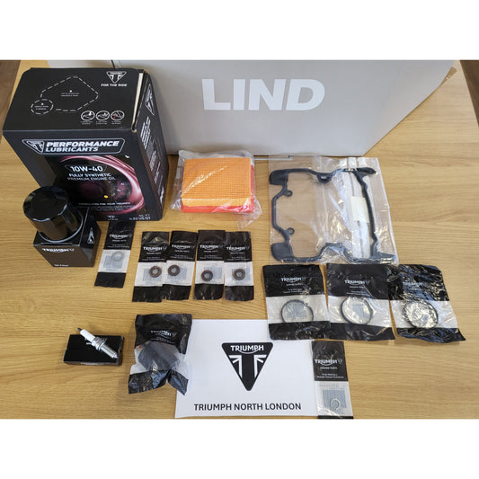 Triumph Bonneville, T120, T120 Black, T100, Street Scrambler 900, Scrambler 900, Street Twin 900, Speed Twin 900 Genuine Engine Service Kit & Engine Oil