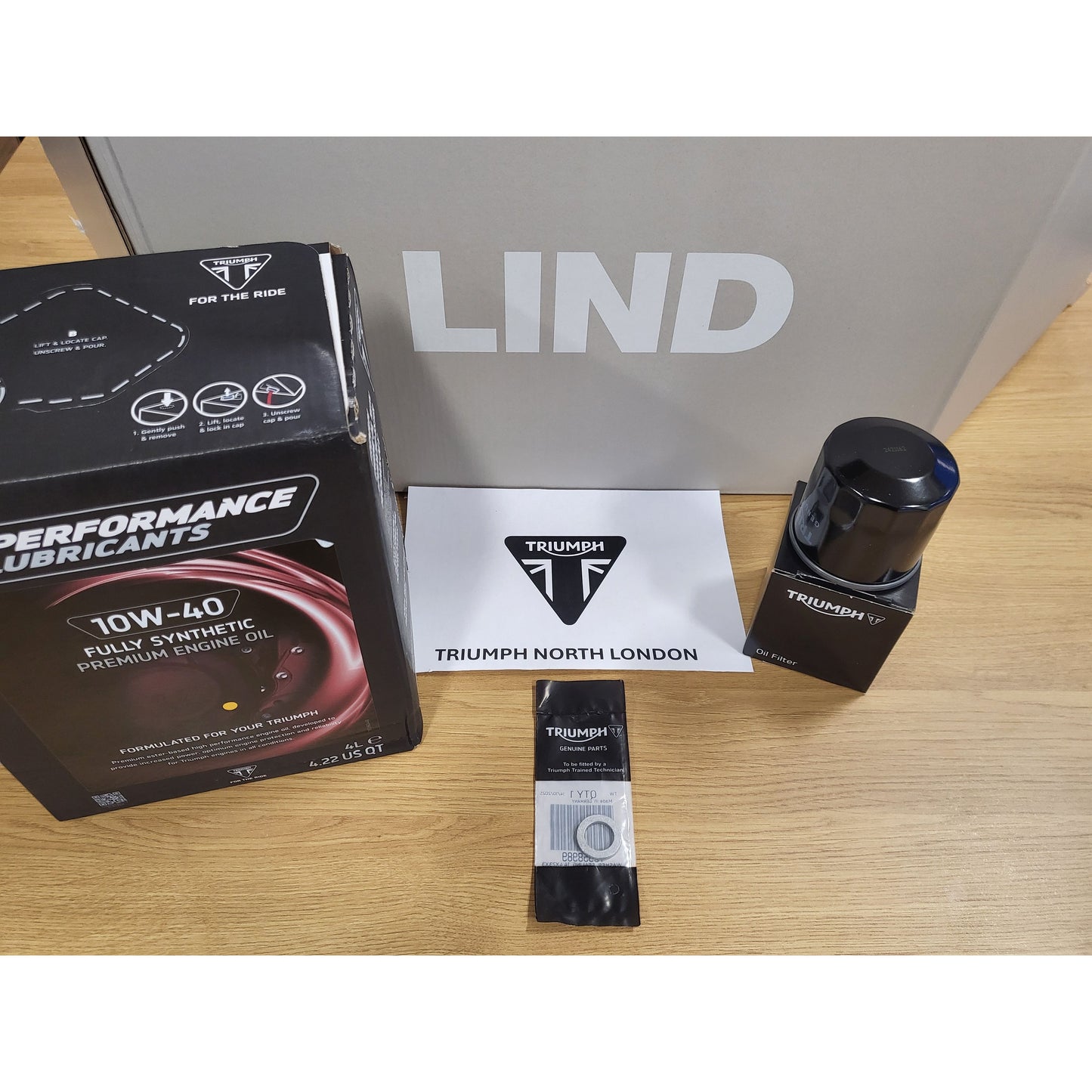 Triumph Genuine Motorcycle Engine Oil & Filter Service Kit