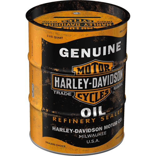 Harley-Davidson® Oil Barrel Money Box