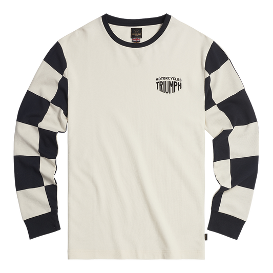 Triumph Harker long Sleeve T-Shirt - Bone/Black