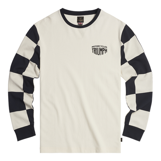 Triumph Harker Long Sleeve T-Shirt - Bone/Black