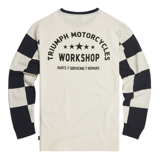 Triumph Harker Long Sleeve T-Shirt - Bone/Black
