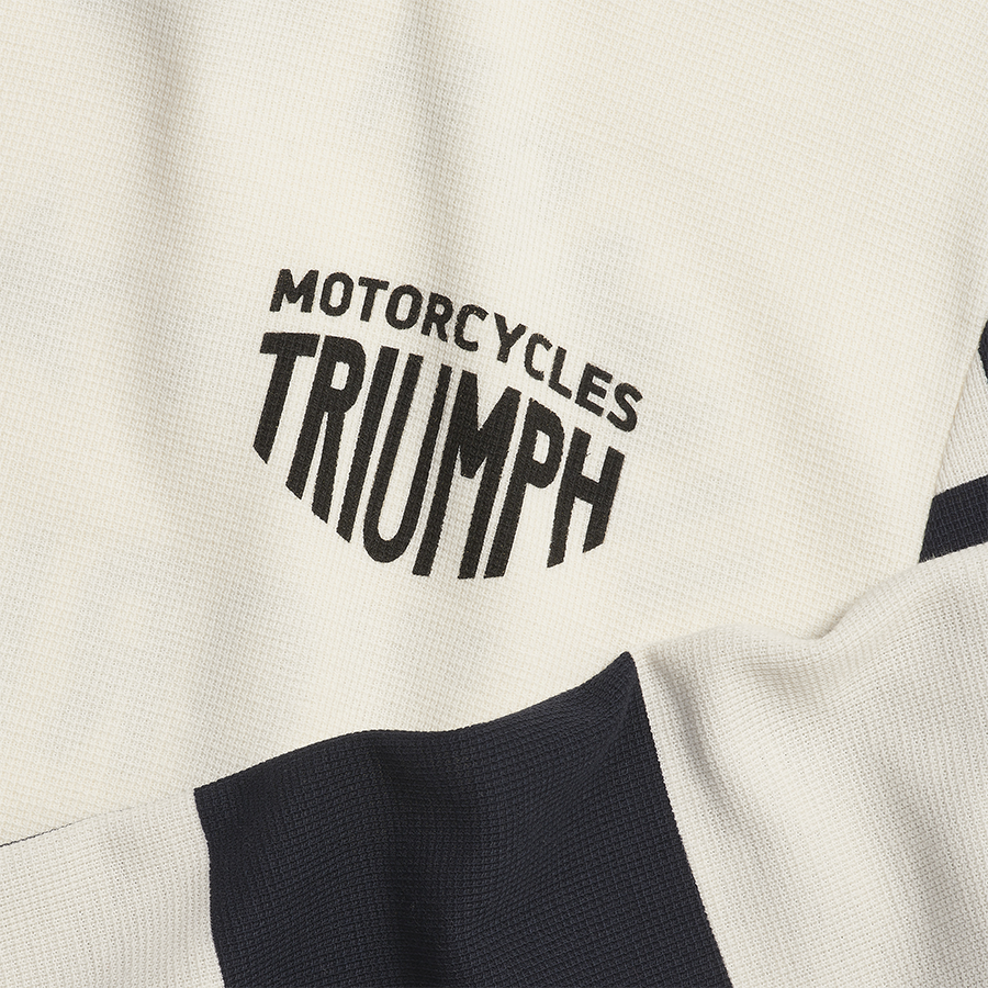 Triumph Harker Long Sleeve T-Shirt - Bone/Black