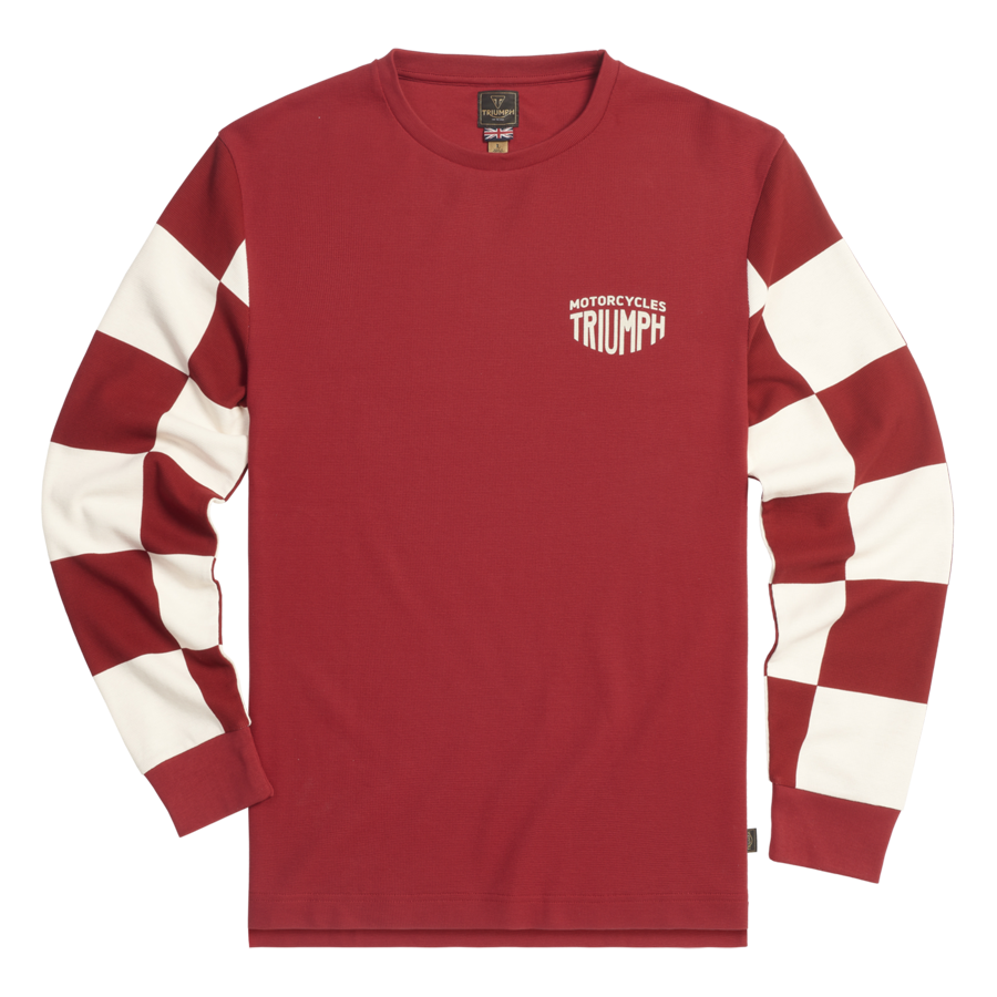 Triumph Harker Long Sleeve T Shirt Red Bone