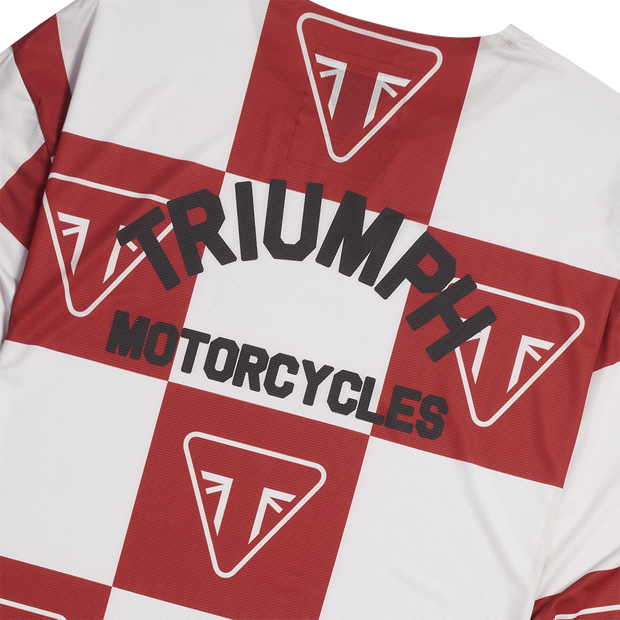 Triumph Ashton Long Sleeve Over Jersey - Red/Bone