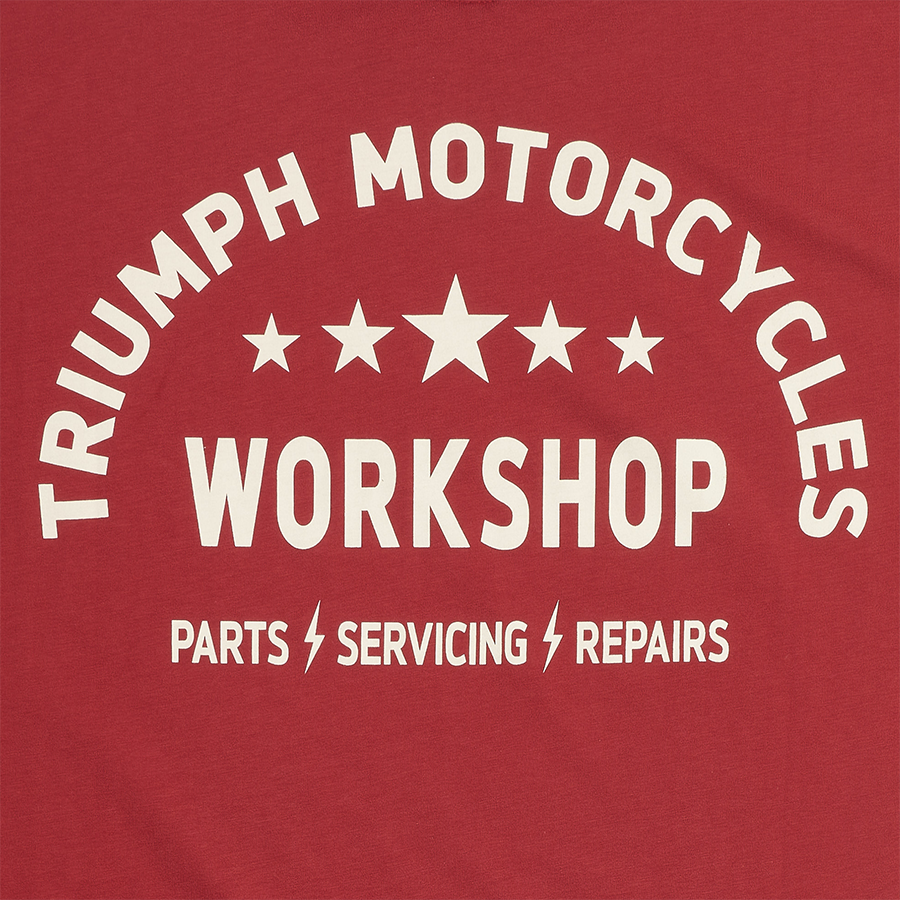 Triumph Preston T-Shirt - Red/Bone
