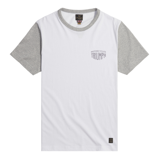 Triumph Fenland T-Shirt - White/Grey Marl