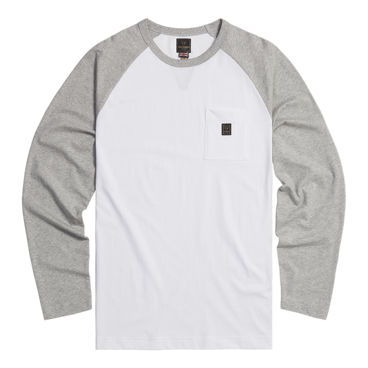 Triumph Blackwell Long Sleeve T-Shirt - White/Grey