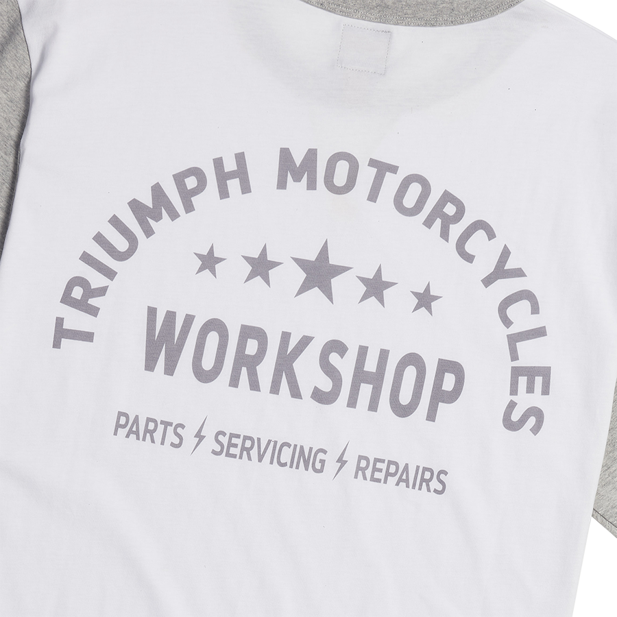 Triumph Fenland T-Shirt - White/Grey Marl