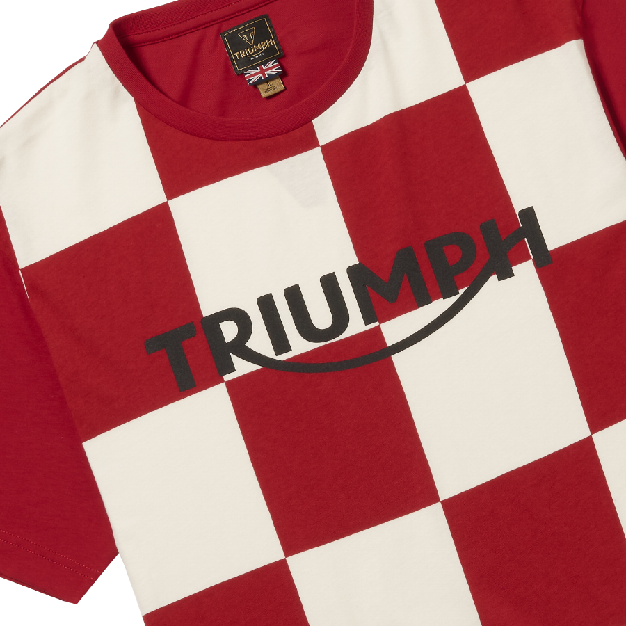 Triumph Cullen T-Shirt - Red/Bone