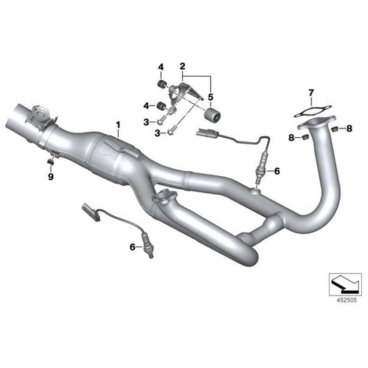 R1200R/RS/RT/GS/GSA Chrome Exhaust Manifold - 18518555262