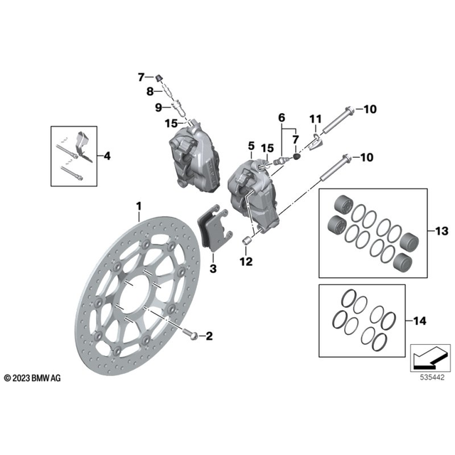 BMW Motorrad S/M1000RR Front Brake Pads