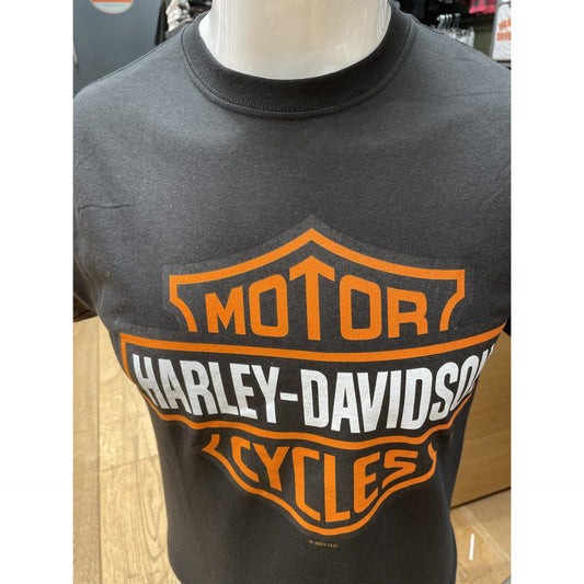 Harley-Davidson® B&S Orange on Black Men's Watford Dealer T-Shirt