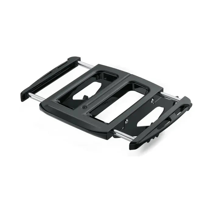 Harley-Davidson® Adjustable Two-Up Gloss Black Luggage Rack 2009- Touring