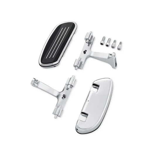 HARLEY-DAVIDSON Chrome Streamliner Passenger Footboard and Mount Kit Touring 1993-on 50378-07B