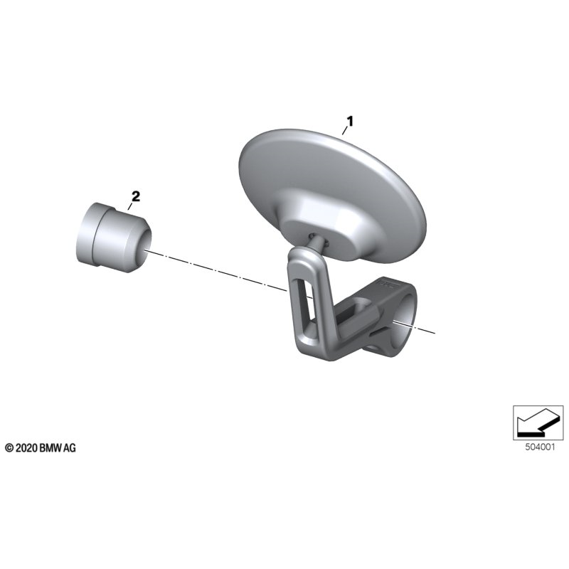 RNineT Handlebar Mirror Spacer - 51167924373