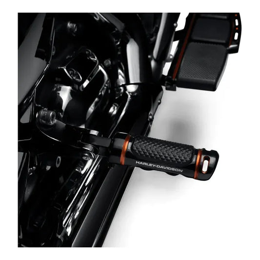 Harley-Davidson Adversary Passenger Footpegs black/orange